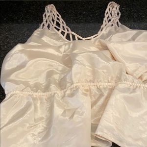 blush blouse by Pinky size M elastic around waist